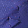 Italian "swiss dot" clipped weave cotton lawn - blue