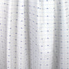 'clipped weave' check jacquard cotton shirting - blue/white