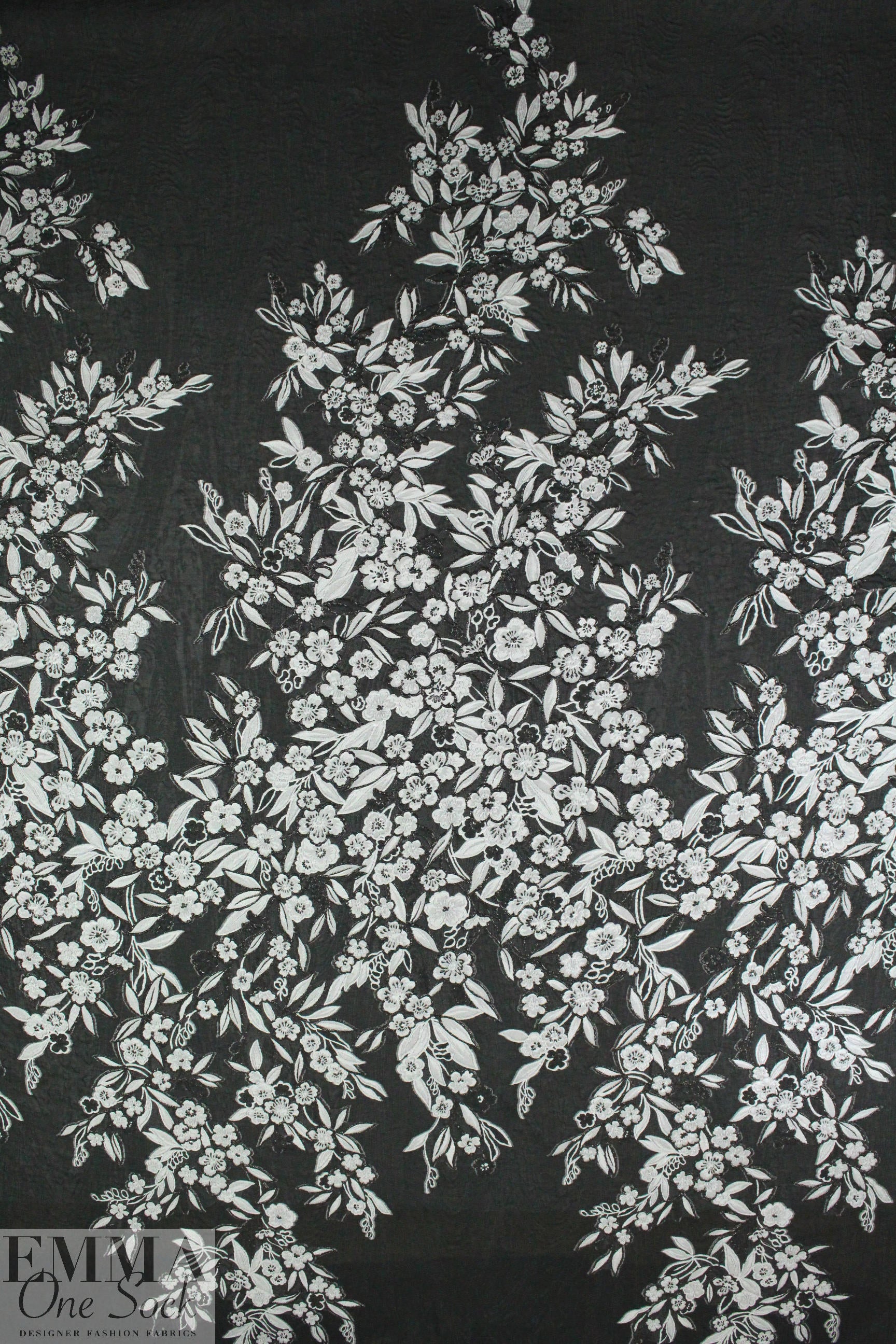 Carmen Marc Va1vo clipped weave panel silk blend