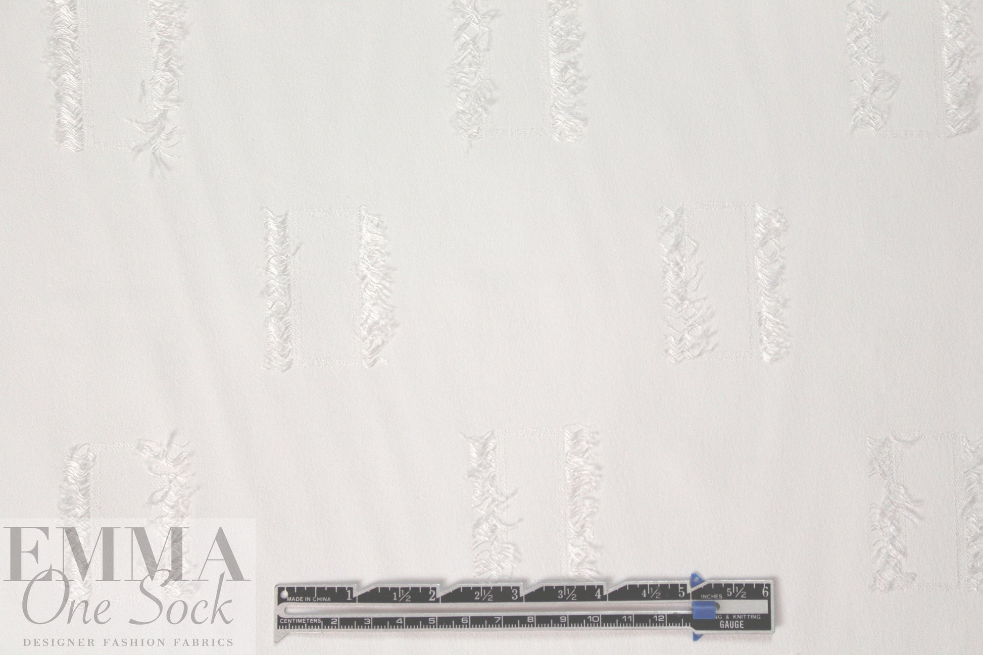 Derek L@m clipped jacquard weave viscose blend crepe 2.5 yd