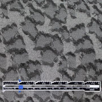 CA designer wool/cotton clipped weave - pewter 2.125 yd