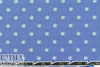 NY designer french blue 'daisy' clip dot jacquard shirting