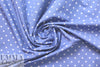 NY designer french blue 'daisy' clip dot jacquard shirting 1.66 yd