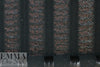 Italian burlwood fringed stripes clipped weave brocade