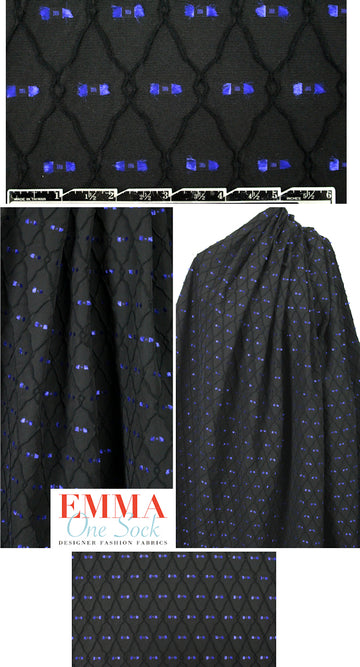 Italian clipped motif diamond textured suiting