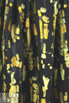 NY designer gold tones clipped jacquard woven