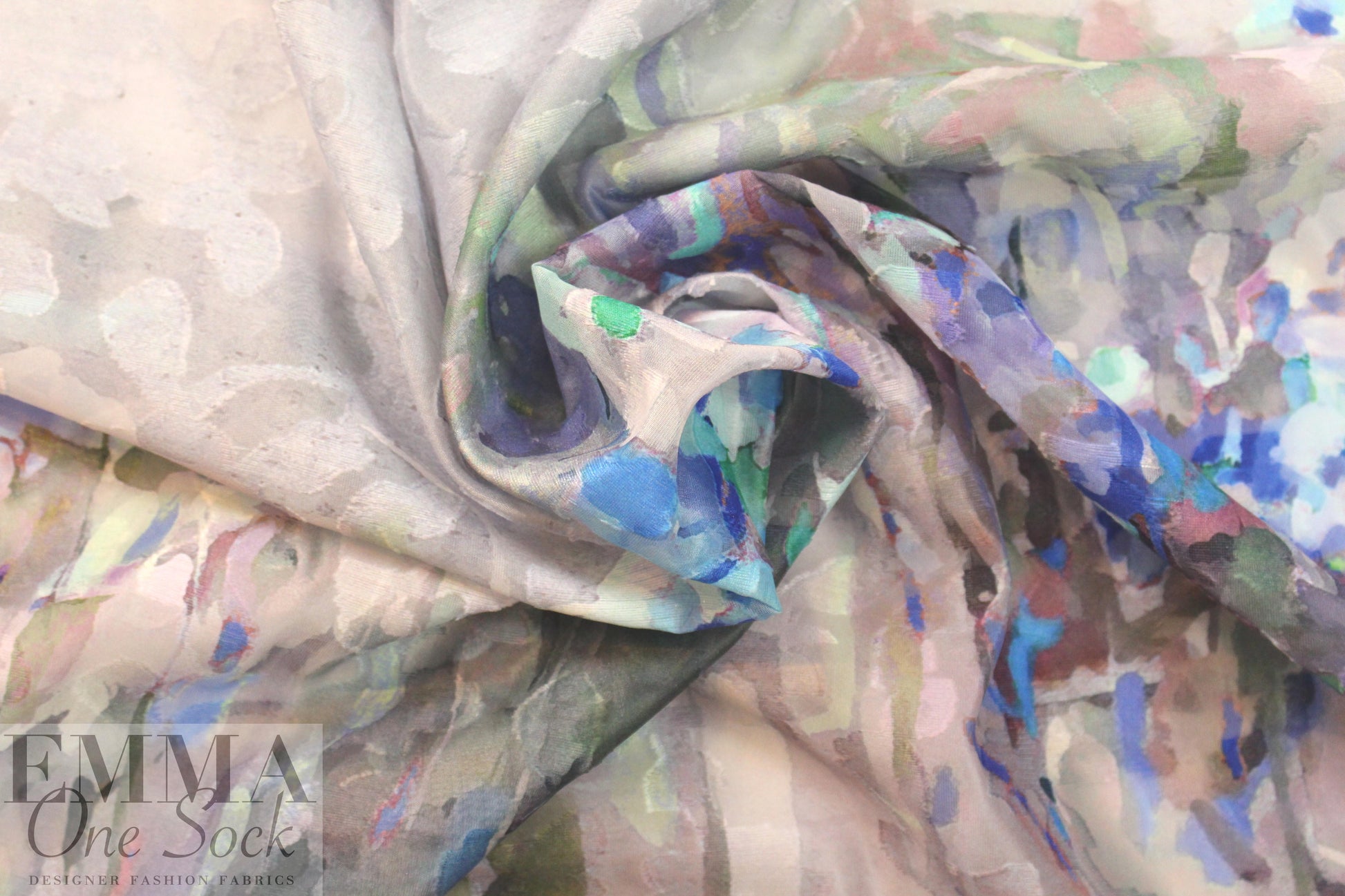 NY designer clipped weave panel - impressionistic