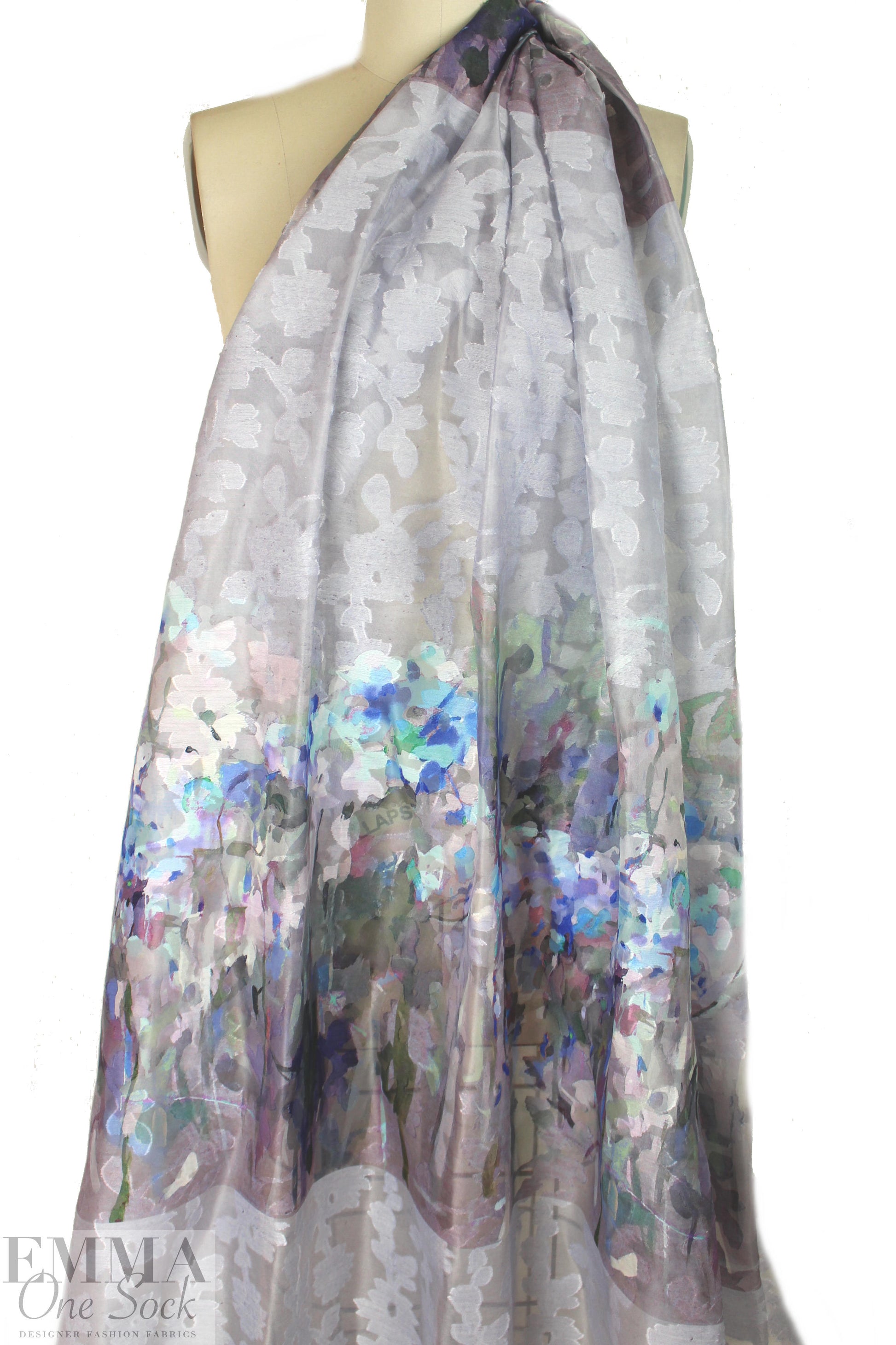 NY designer clipped weave panel - impressionistic
