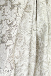Carmen Marc Va1vo texture floral cloque' - silver