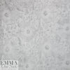 Italian silvery gray floral motif cloque' woven 1.75 yd