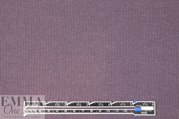 bamboo/cotton circular tube ribbing - dusty grape .5 yds