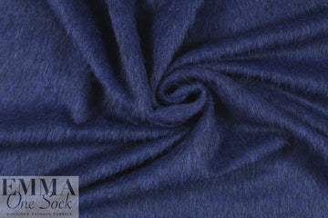 Italian wool/mohair blend coating - cobalt