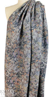 Italian textured wool blend fleece knit - butterfly dream 2.125 yd