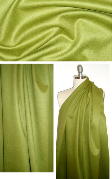100% virgin wool coating - kiwi 1.9 yd