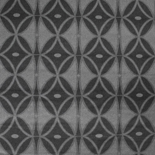 Etr0 all-wool geometric double cloth - charcoal gray