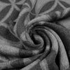 Etr0 all-wool geometric double cloth - charcoal gray .5 yds