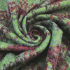 Italian 'plaid' wool/viscose blend coating - wasabi/berry 2 yd