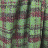 Italian 'plaid' wool/viscose blend coating - wasabi/berry 2.25 yd