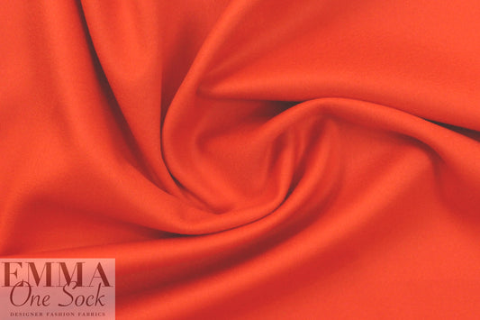 wool/angora/cashmere blend doublecloth - hot orange 1.875 yds