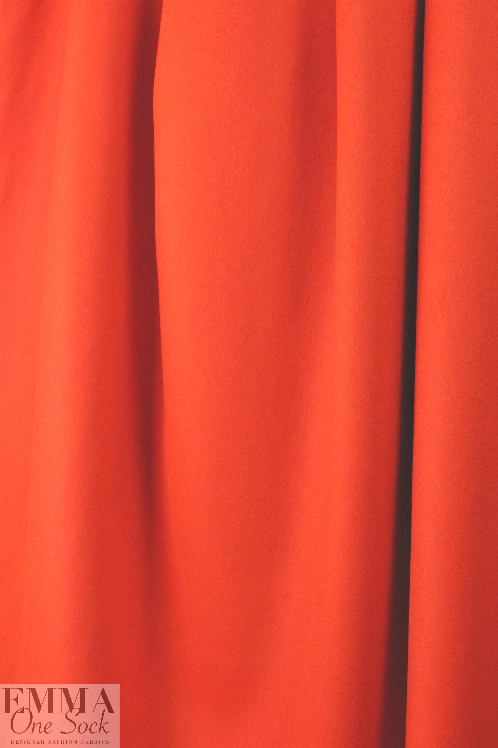 wool/angora/cashmere blend doublecloth - hot orange