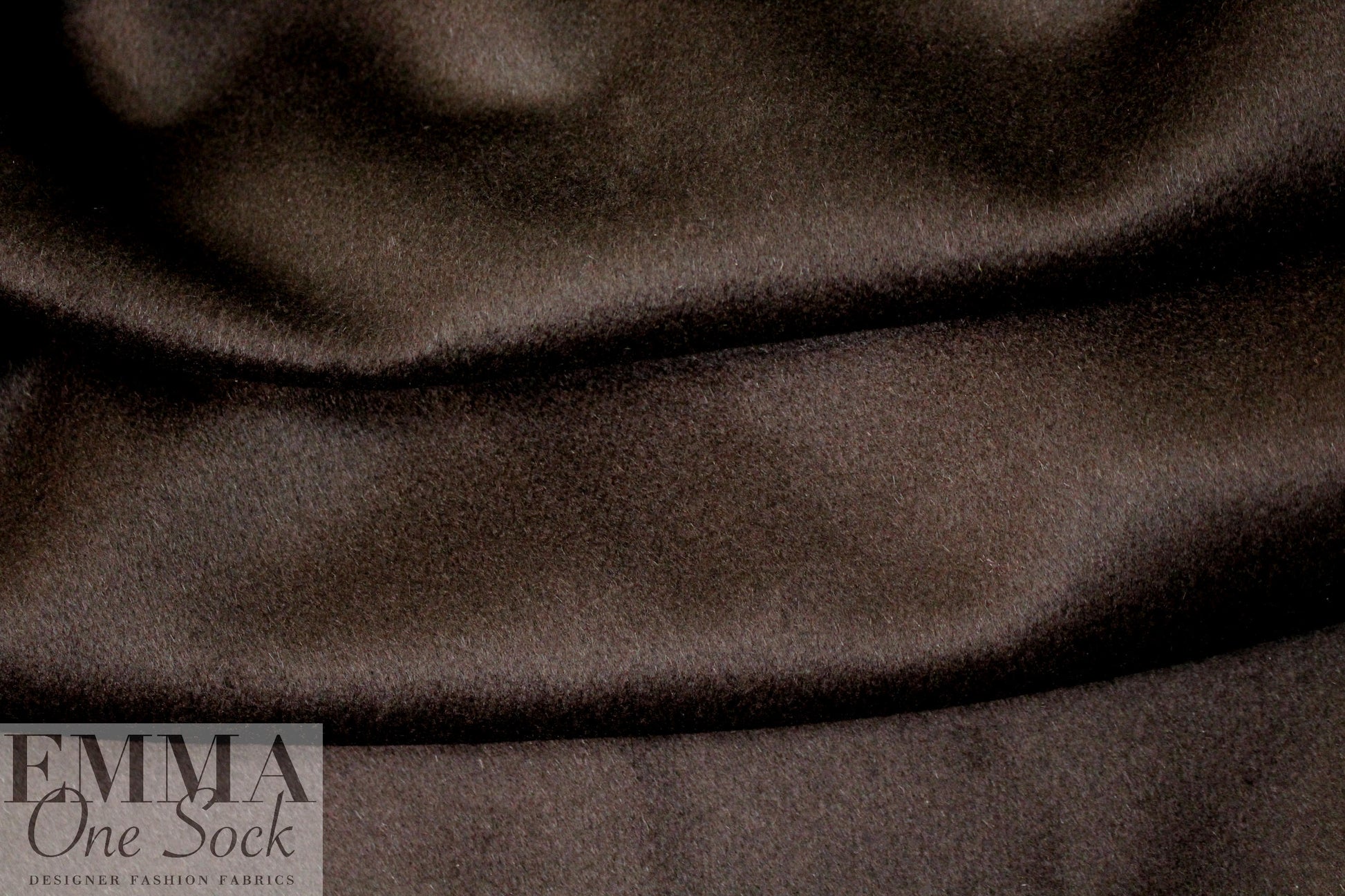 Italian wool/angora/cashmere coating - mahogany