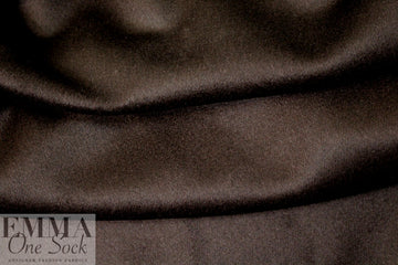 Italian wool/angora/cashmere coating - mahogany