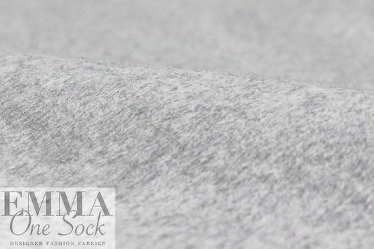 dolomite wool blend doublecloth coating - gray melange