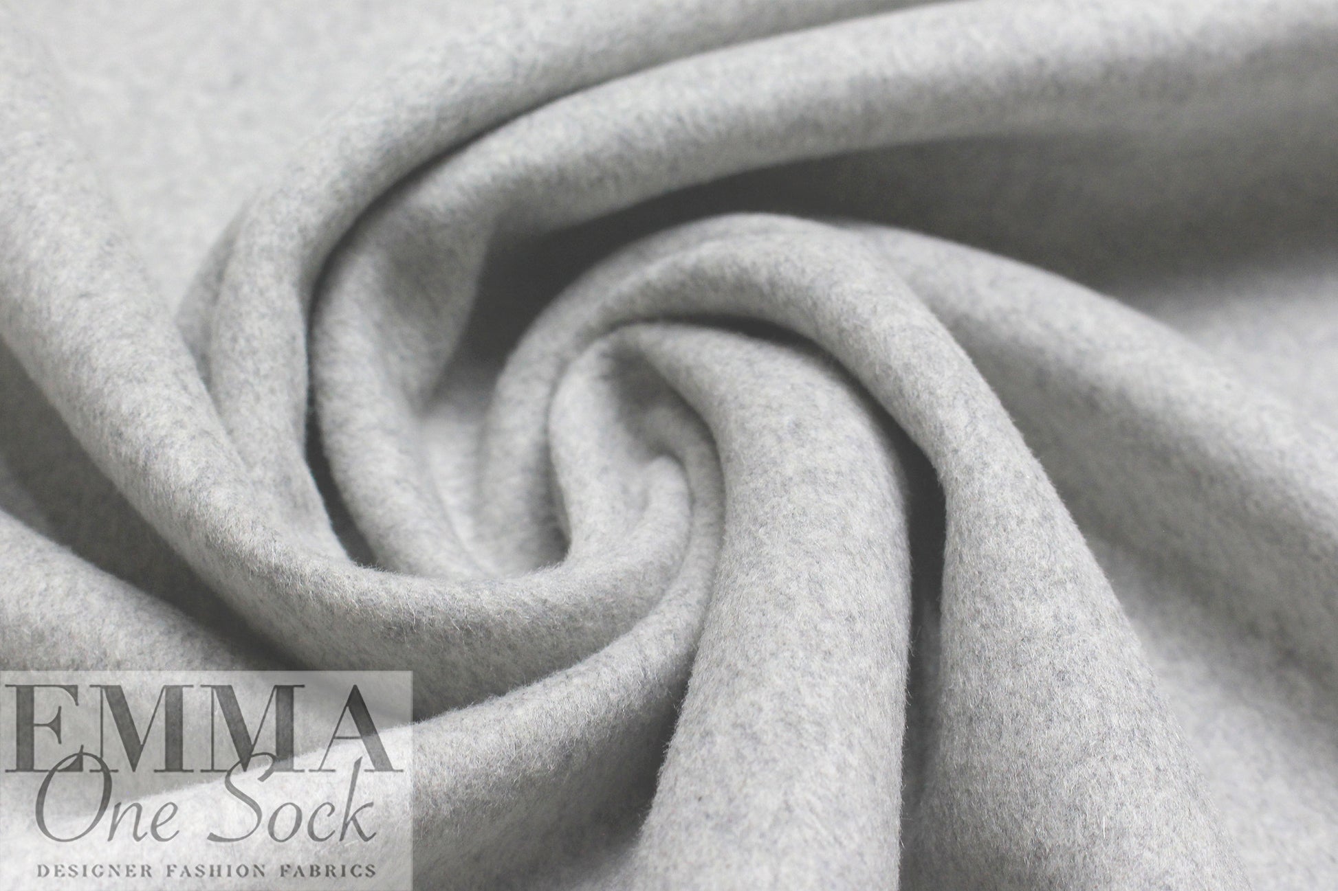dolomite wool blend doublecloth coating - gray melange 3 yd