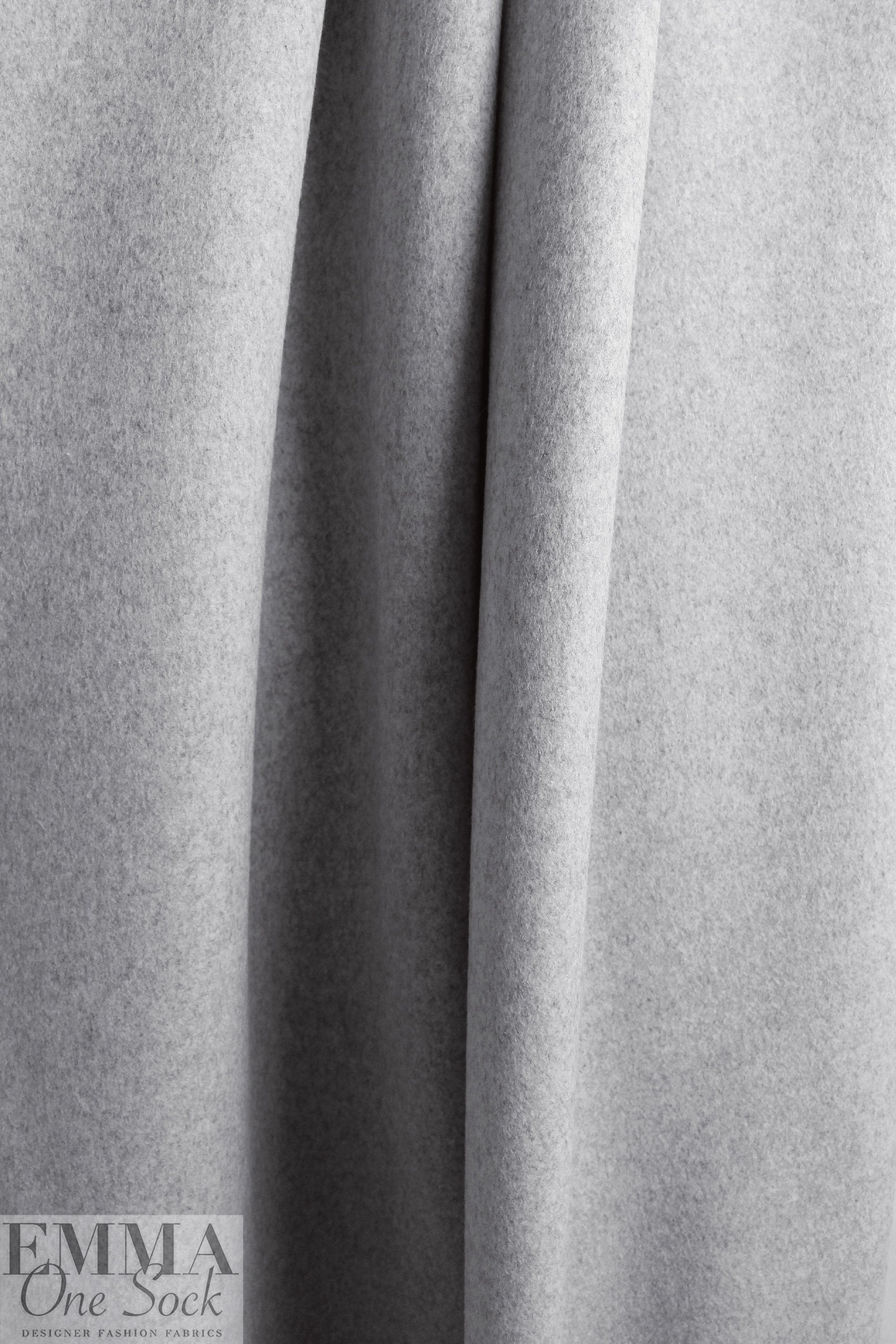 dolomite wool blend doublecloth coating - gray melange 2.5 yd