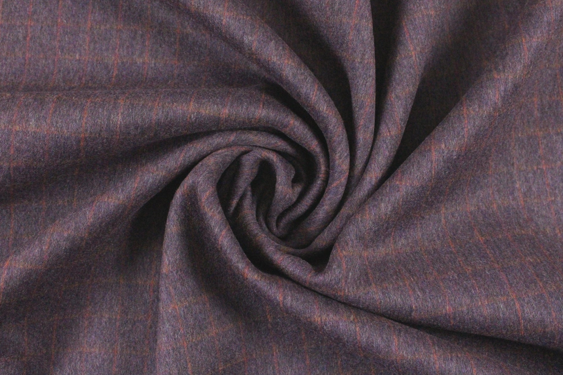 Italian wool/cashmere doublecloth - plum/spice 2.125 yd