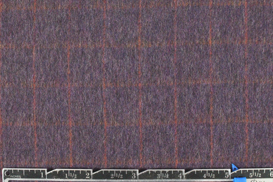 Italian wool/cashmere doublecloth - plum/spice 1.625 yd