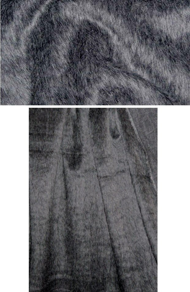 Ca1vin K. alpaca/vir.wl. coating - charcoal heather 1.5 yd