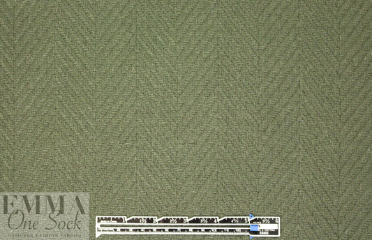 famous designer Italian wool chevron doublecloth - loden