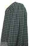 famous designer nubby wool windowpane - black/blue 2.125 yd