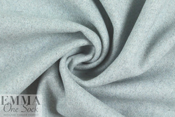 famous wool doubleface coating - dusty blue