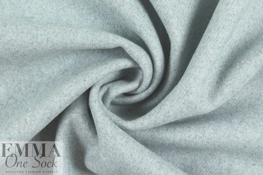 famous wool doubleface coating - dusty blue