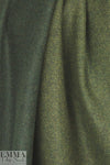famous wool doubleface coating - forest herringbone 1.375 yds