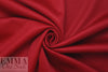 famous designer virgin wool blend coating - poinsettia