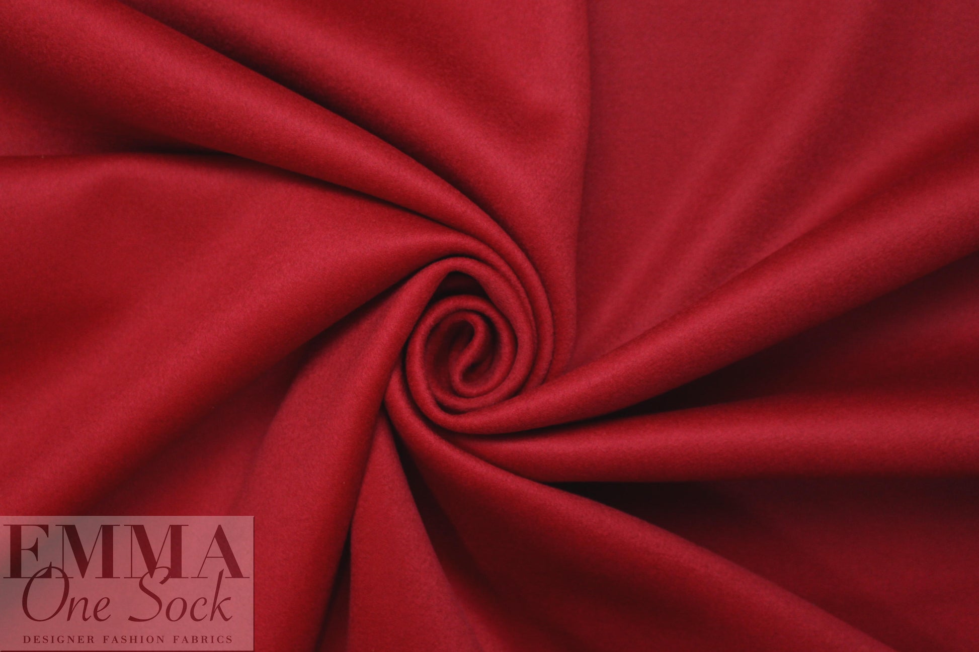 famous designer virgin wool blend coating - poinsettia 2 yds