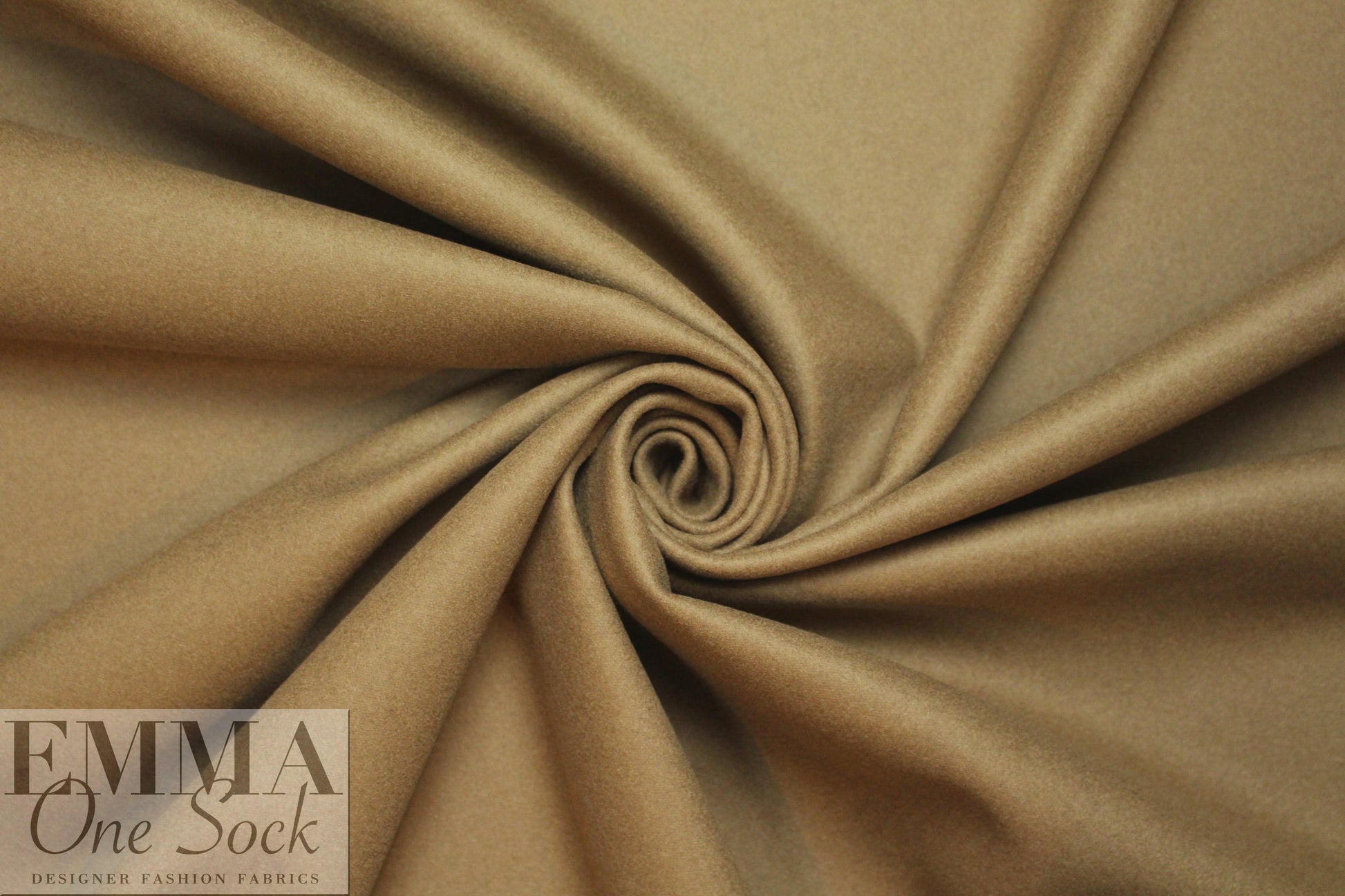 Italian virgin wool coating - ginger snap