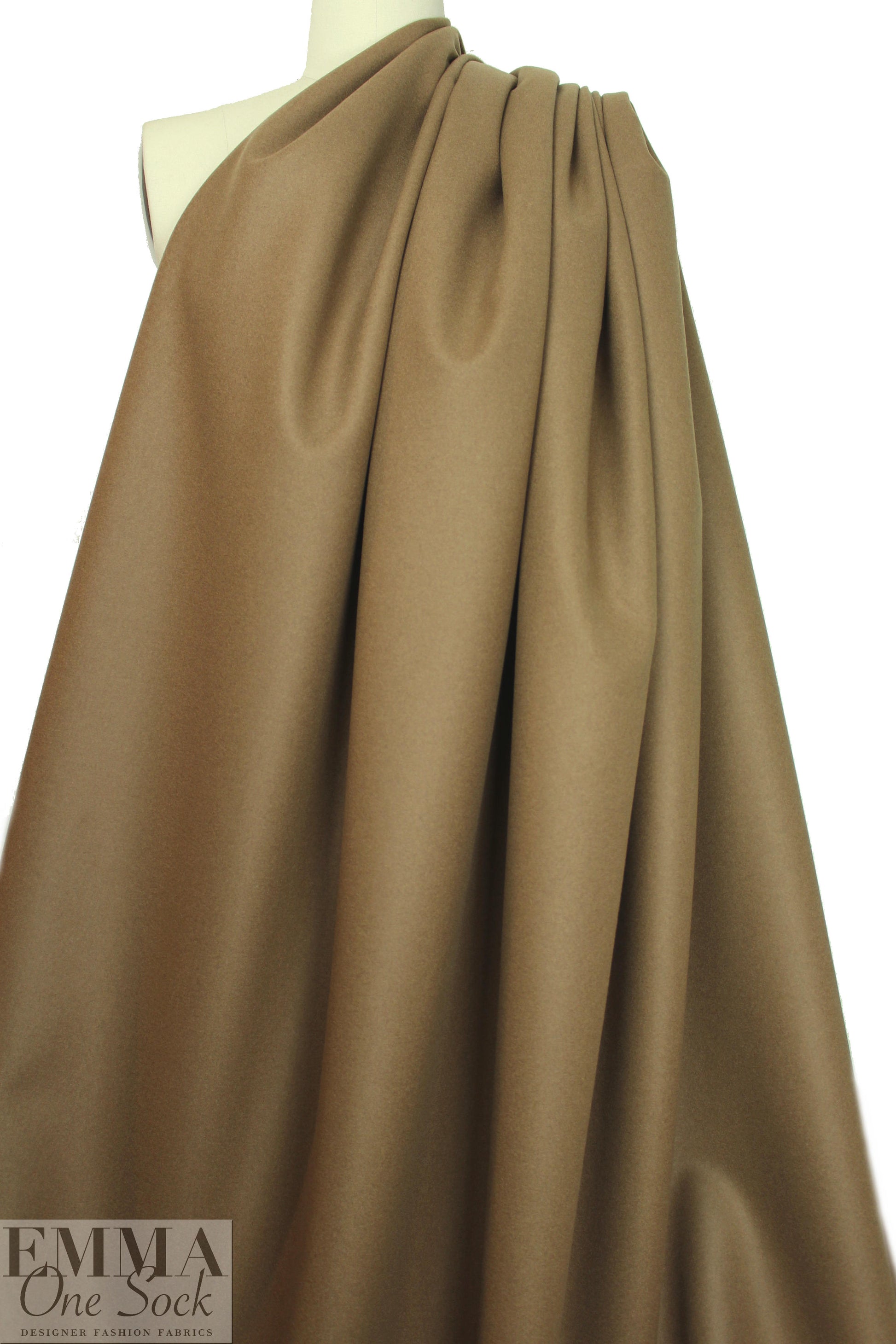 Italian virgin wool coating - ginger snap