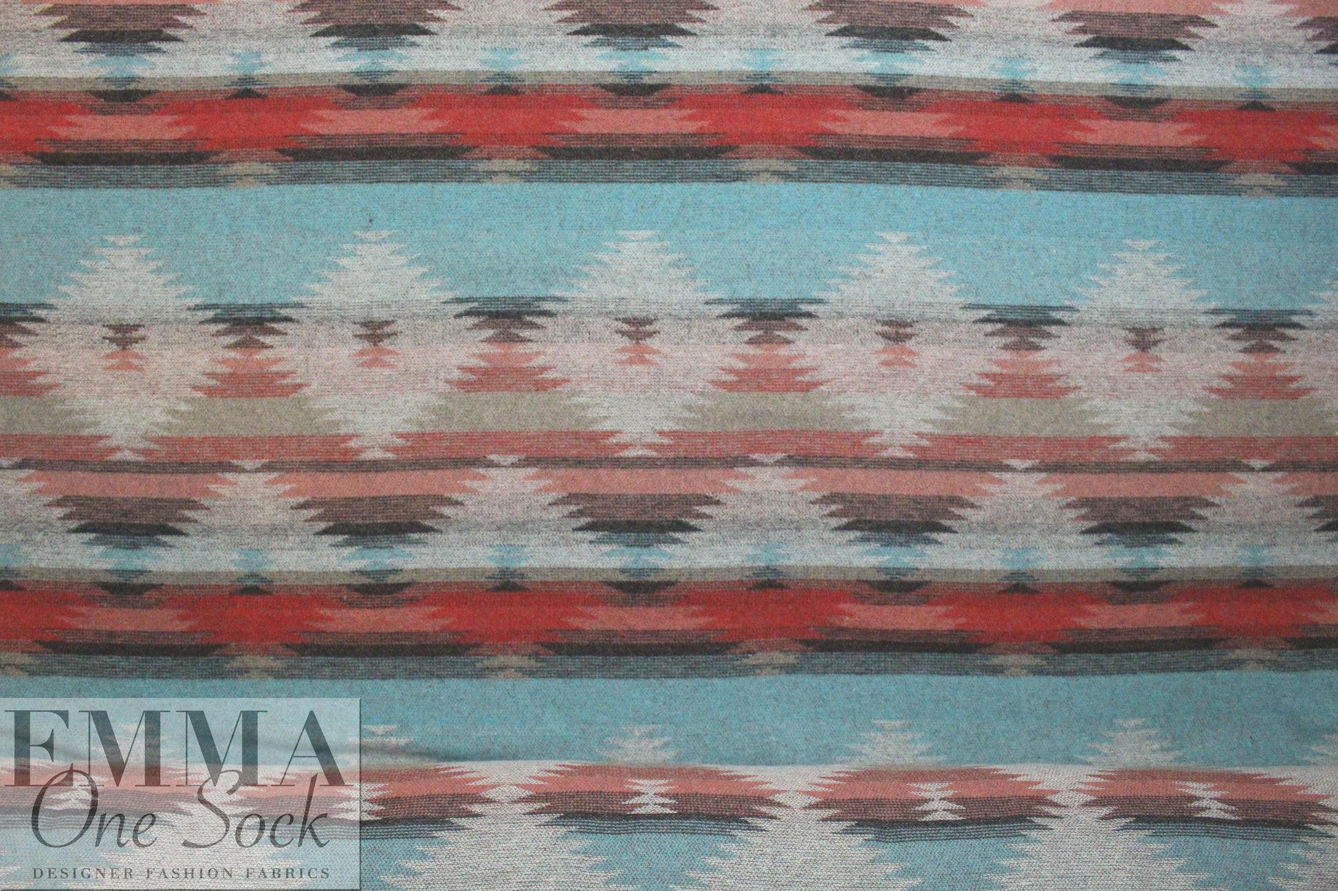 CA designer brushed wool southwest graphic coating