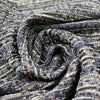 French novelty weave boucle' - indigo/walnut/metallic copper .625 yds