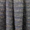 French novelty weave boucle' - indigo/walnut/metallic copper .625 yds