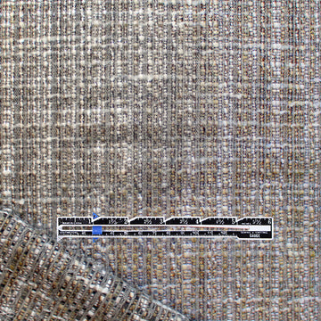 Italian tweedy boucle' wool blend woven with metallic glaze 1.125 yds