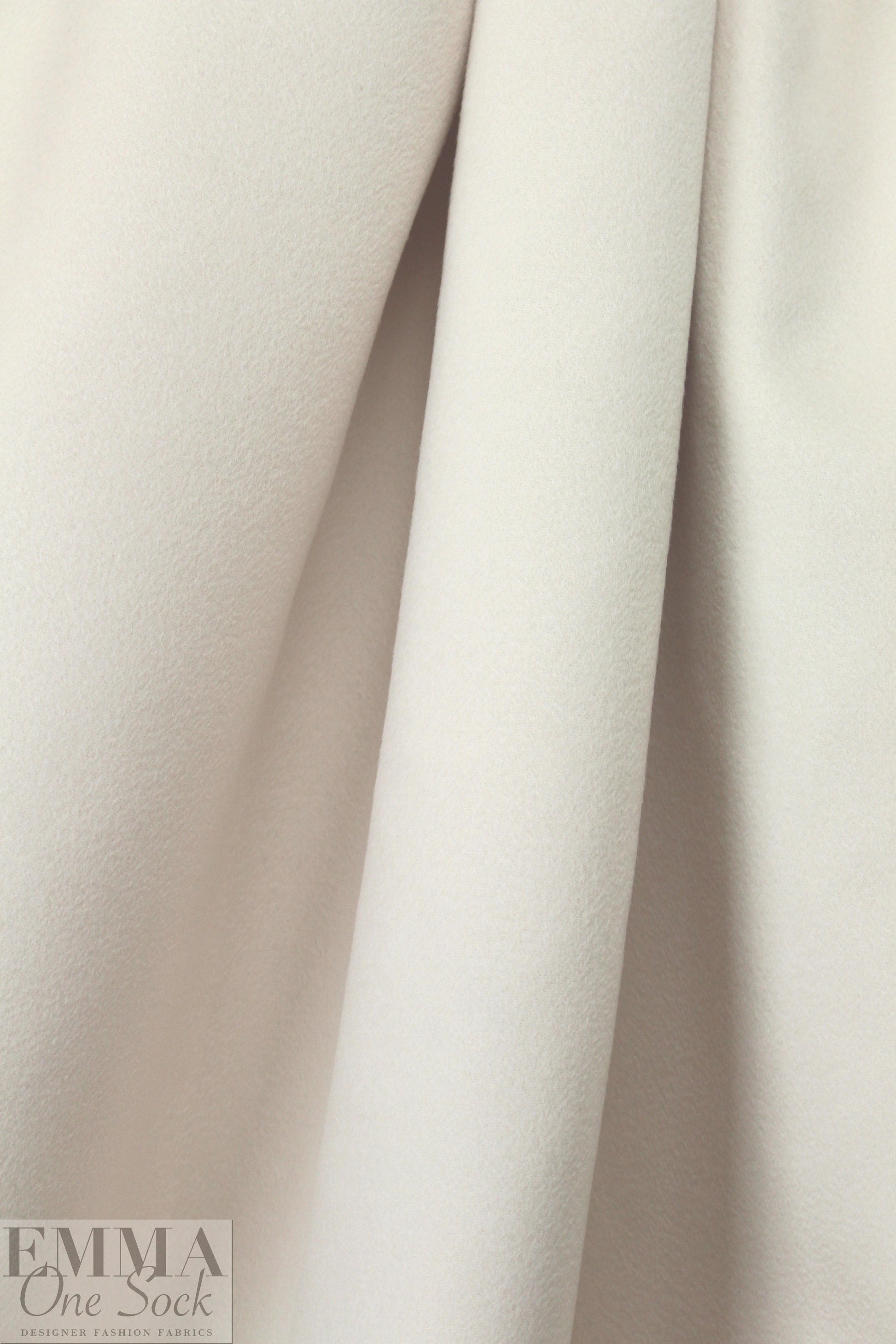 Italian wool/cashmere coating - alabaster 2.25 yds