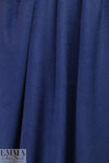 Rebecca Tayl0r deep blue 'fur' wool blend coating