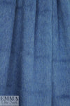 Rebecca Tayl0r furry wool blend coating - denim blue .8 yds