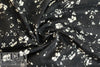 Italian burnout, printed floral cotton coating