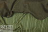 Italian olive stripe/bark doublecloth coating 1 yard